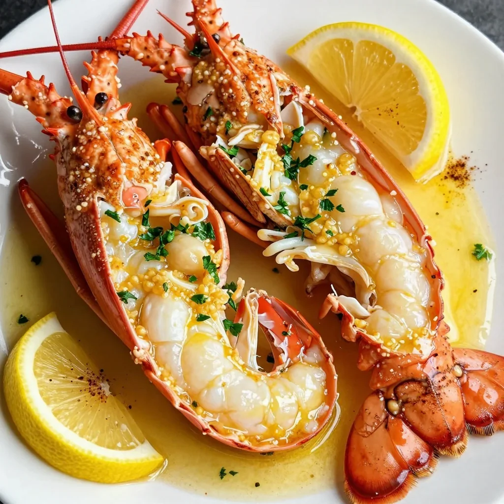 Showstopper Lobster Tail with Garlic Butter Sauce