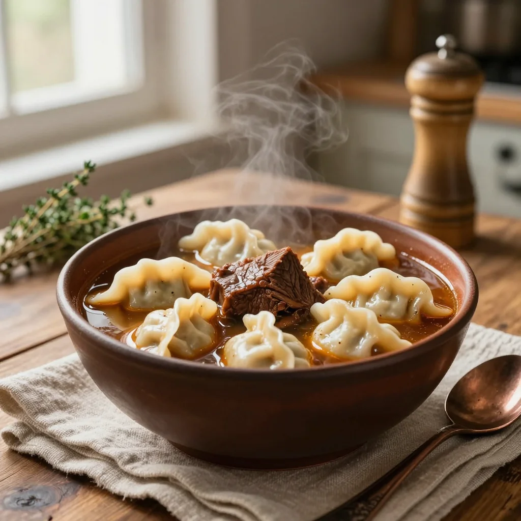 Beef Stew with Dumplings from Scratch