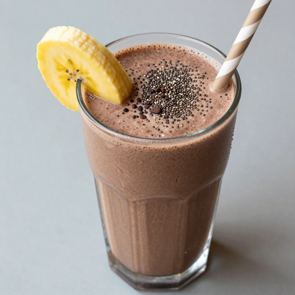 Healthy Chocolate Banana Smoothie For A Quick Meal