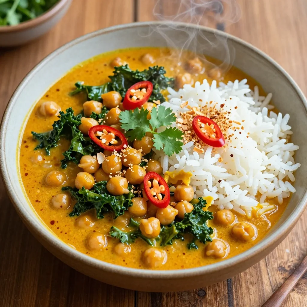 Spicy Coconut Chickpea Curry for a Vegan Feast
