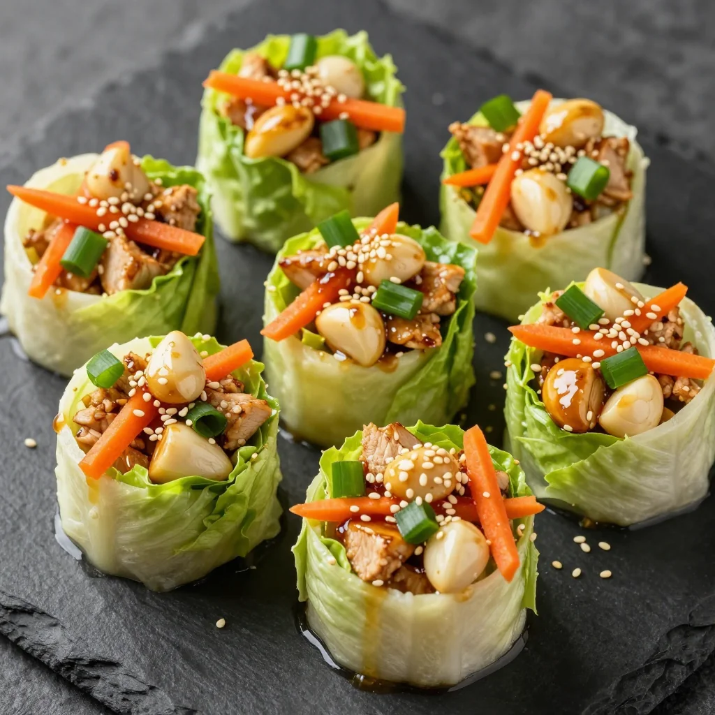 Meal Prep Asian Chicken Lettuce Wraps for Easy Lunches