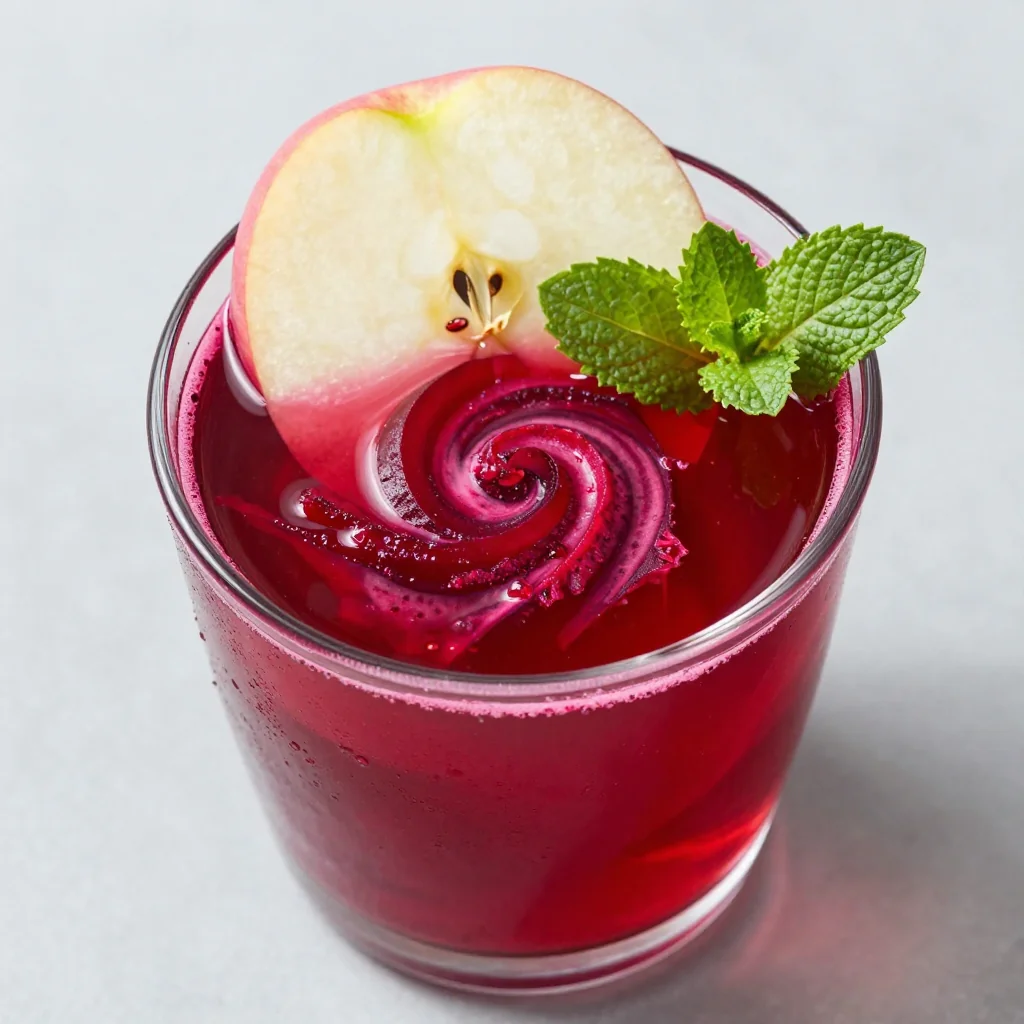 New Year's Day Beet and Apple Juice for Energy