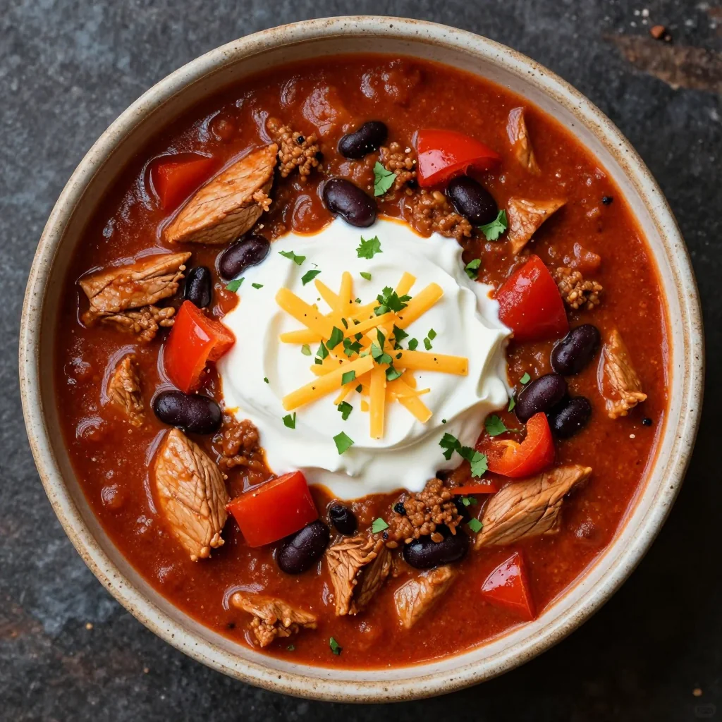 Slow Cooker Hearty Turkey Chili for a Leaner Option