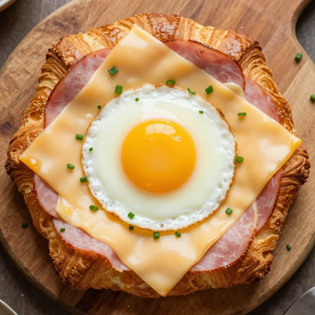 Freezer-Friendly Breakfast Croissants with Ham and Swiss