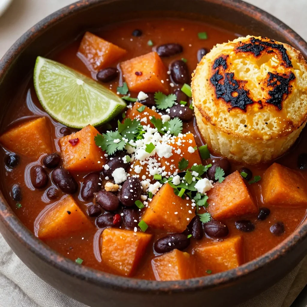 Smoky Chipotle Sweet Potato Stew For NFL Games