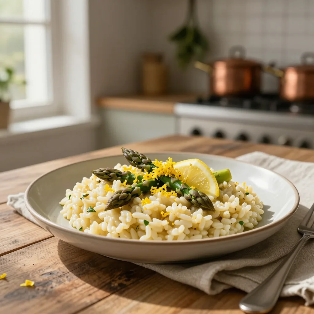Asparagus Risotto with Lemon