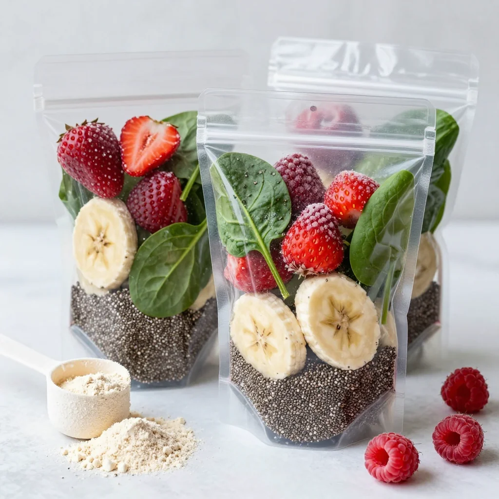 Freezer-Friendly Breakfast Smoothie Packs to Blend