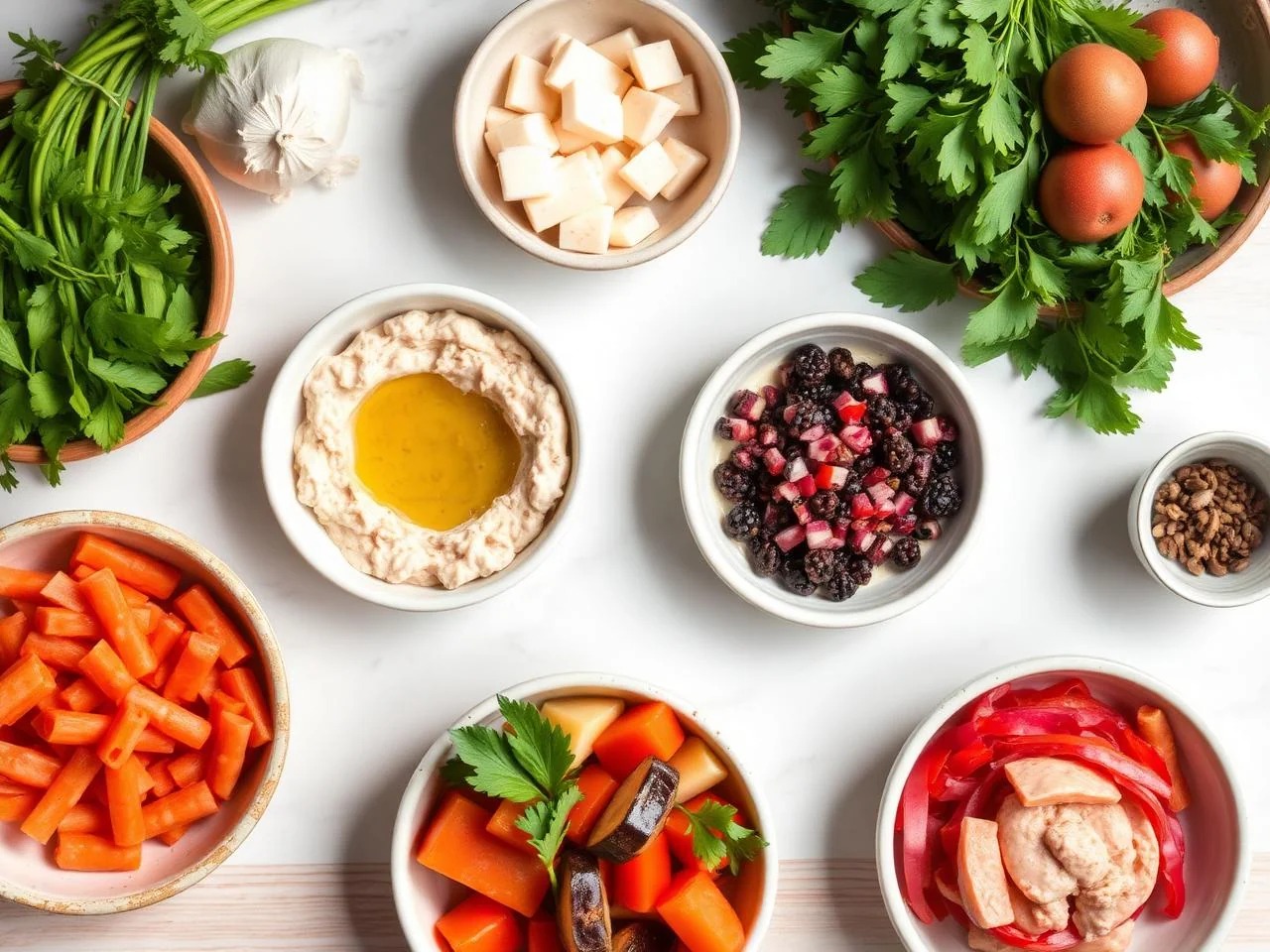 Ingredients for Baba Ghanoush