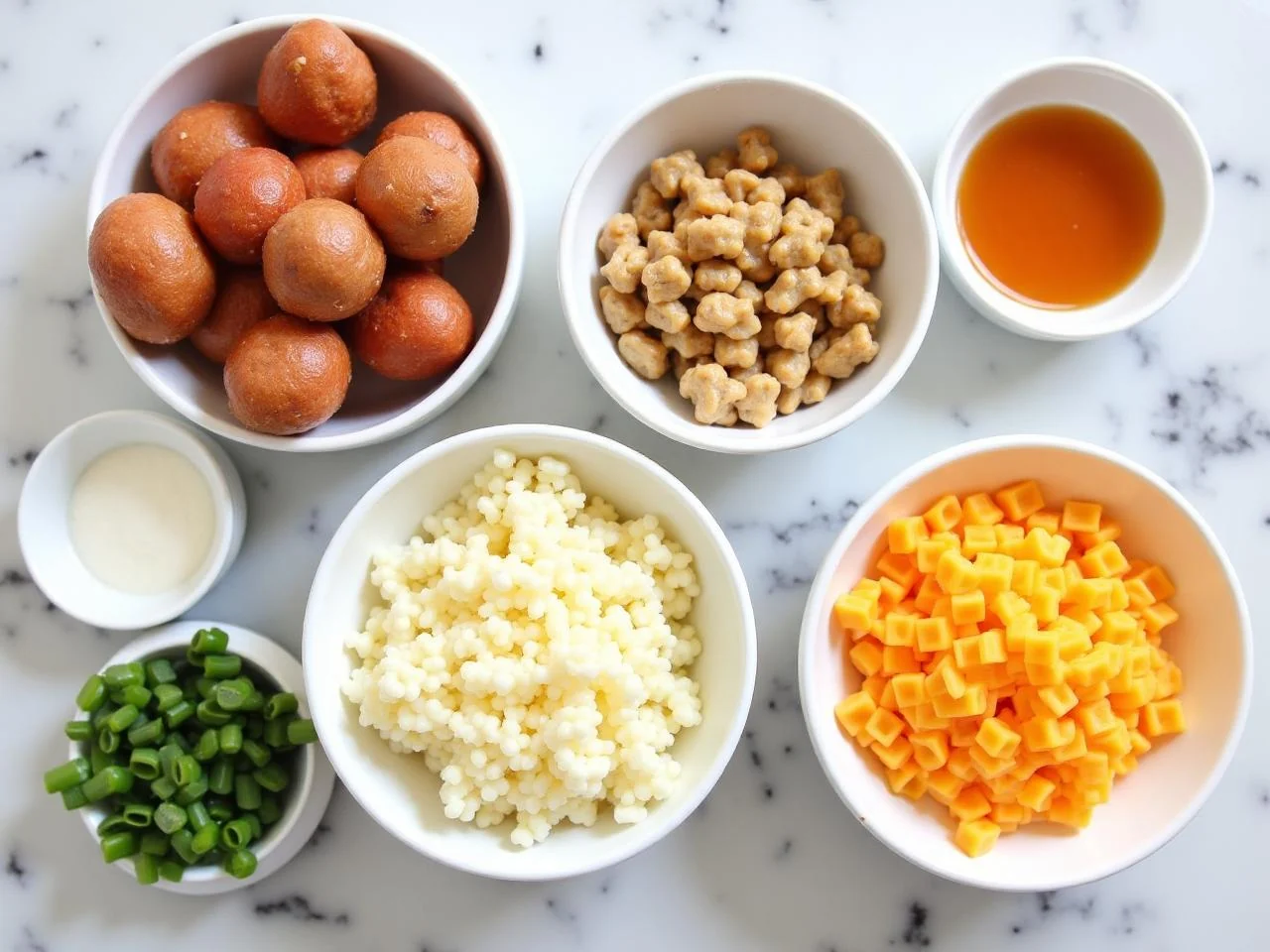 Ingredients for Bacon and Cheddar Savory Fat Bombs