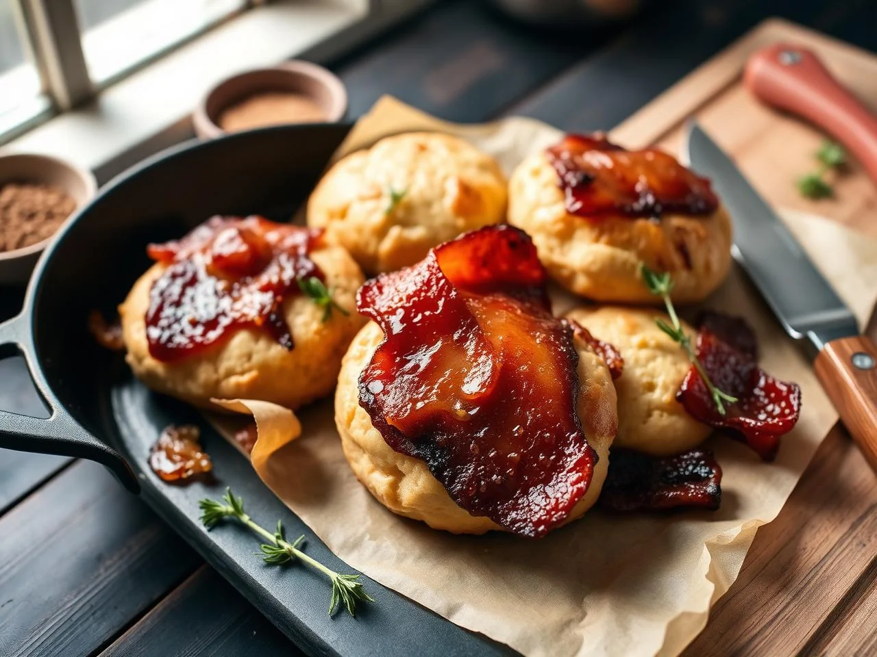Bacon And Chive Biscuits