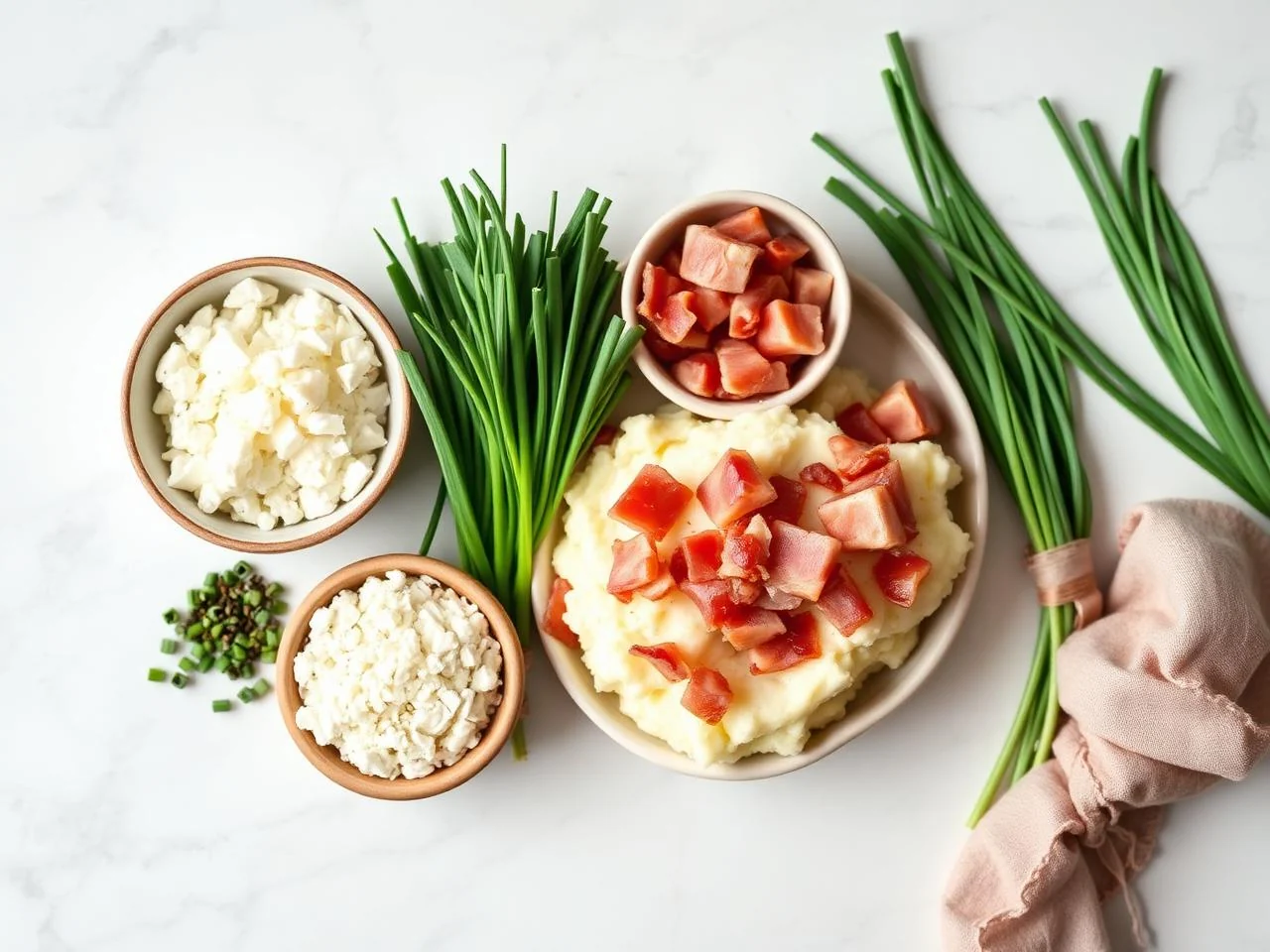 Ingredients for Bacon And Chive Mashed Potatoes