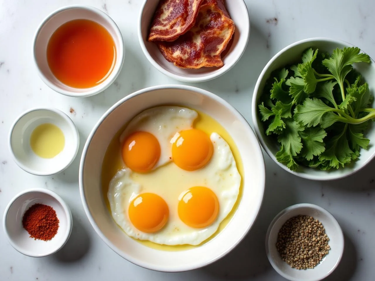 Ingredients for Bacon And Eggs