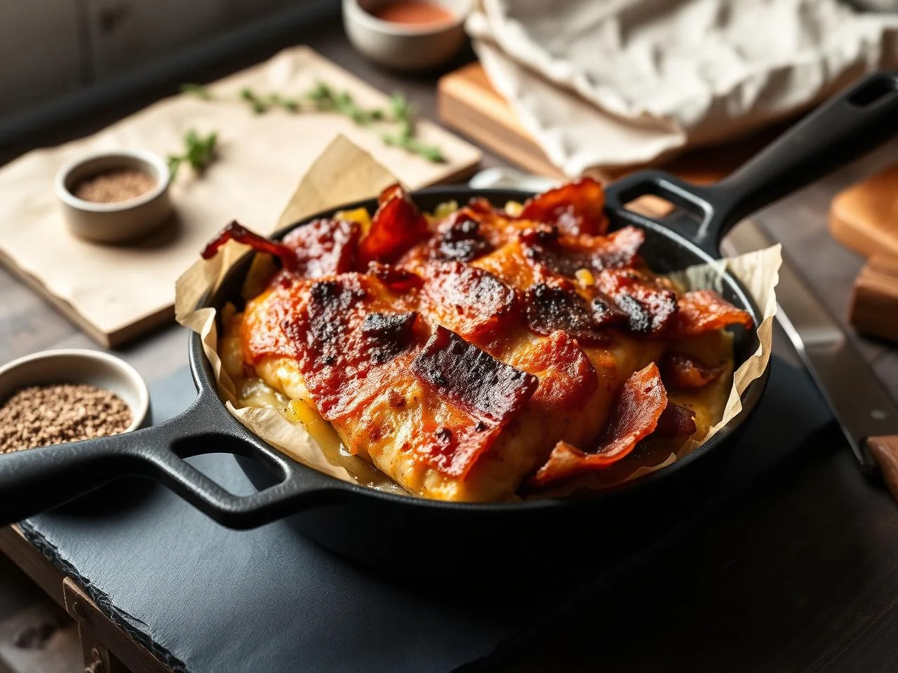 Bacon And Leek Gratin