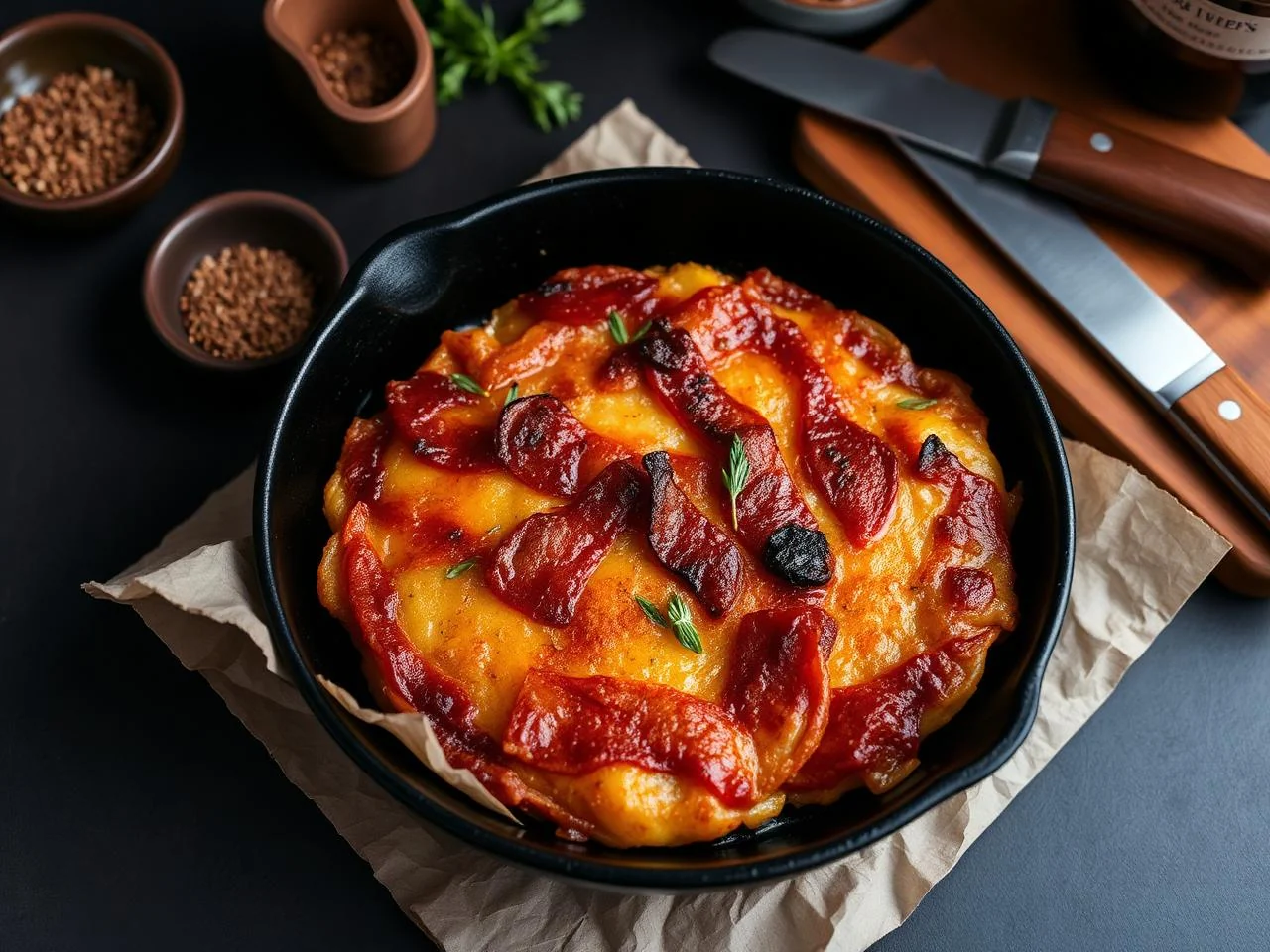Bacon And Potato Skillet Cakes