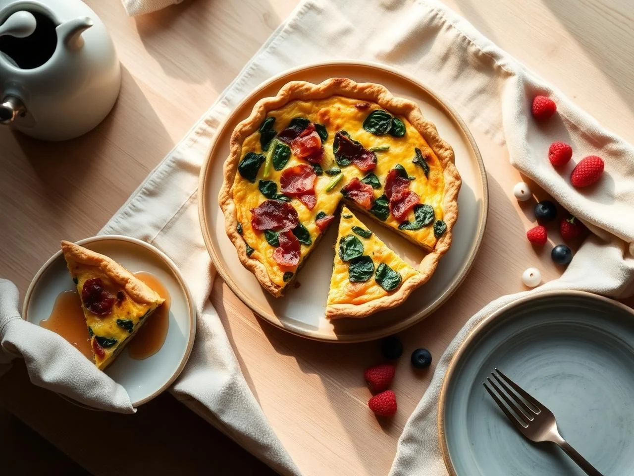 Bacon And Spinach Quiche