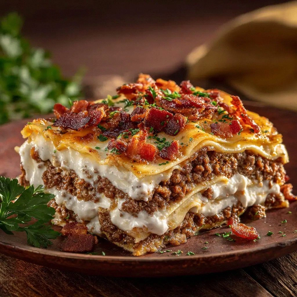 Bacon Cheeseburger Lasagna: Th