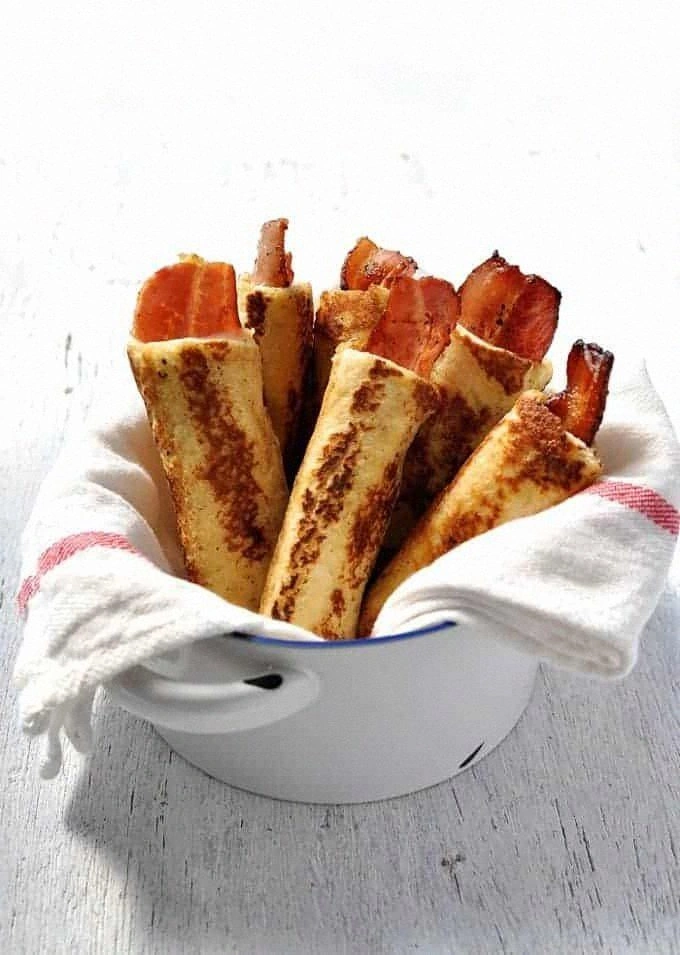 Bacon French Toast Roll Ups