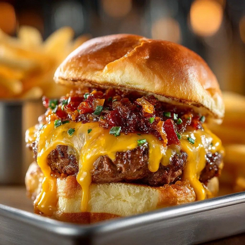 Bacon Jam Cheeseburger Sliders