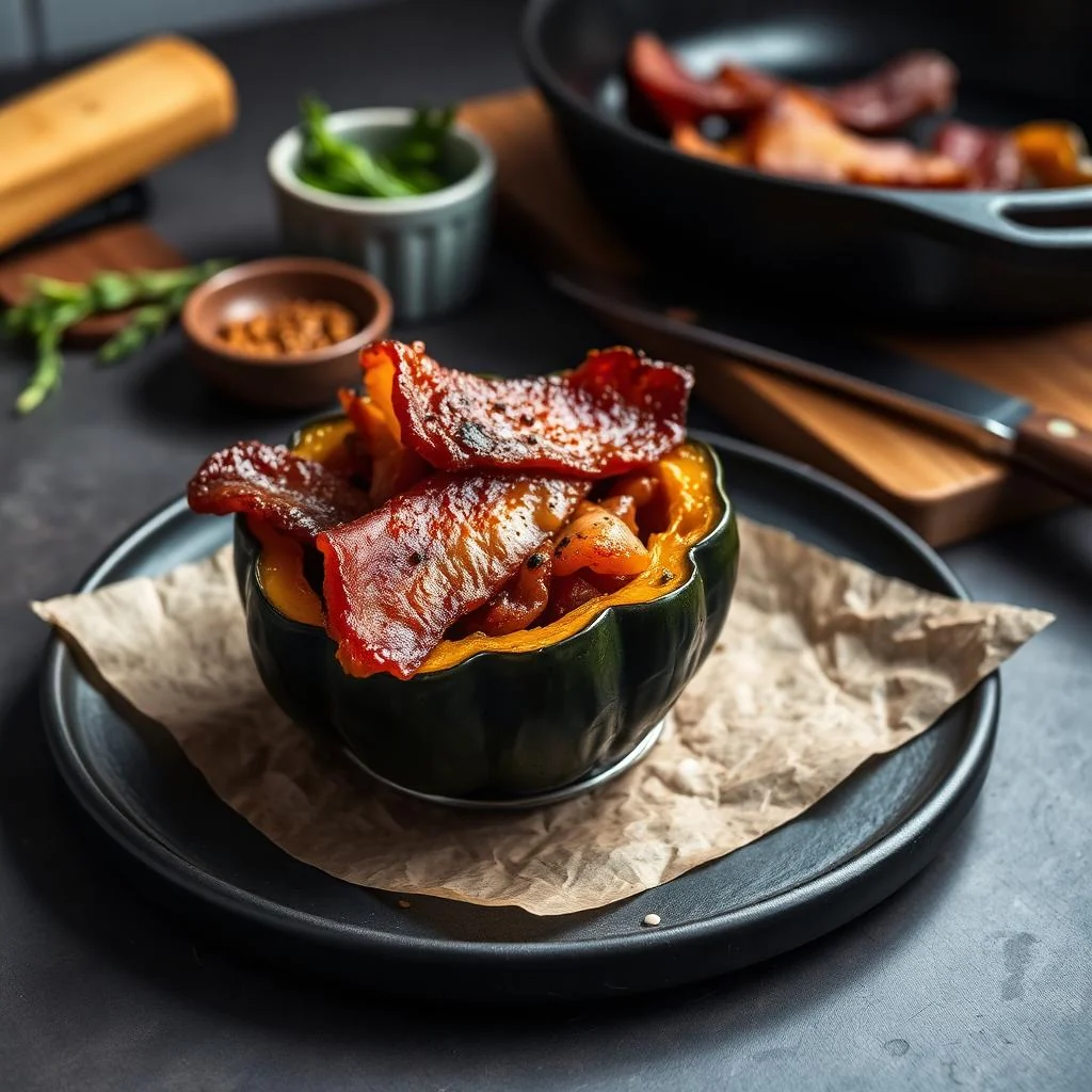 Bacon Stuffed Acorn Squash