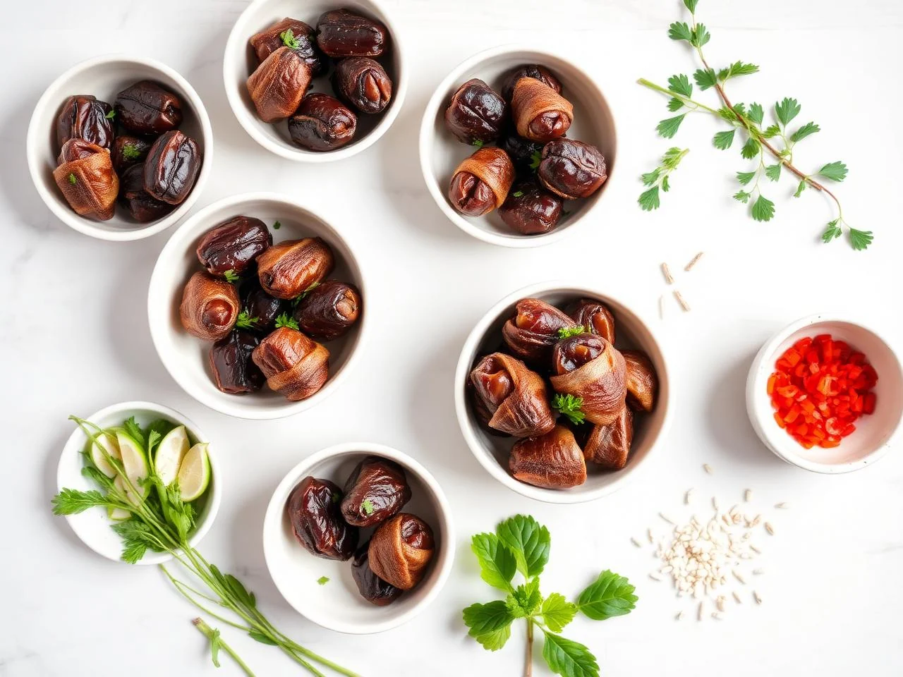 Ingredients for Bacon Wrapped Dates