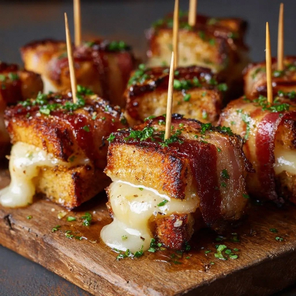 Bacon Wrapped Grilled Cheese (