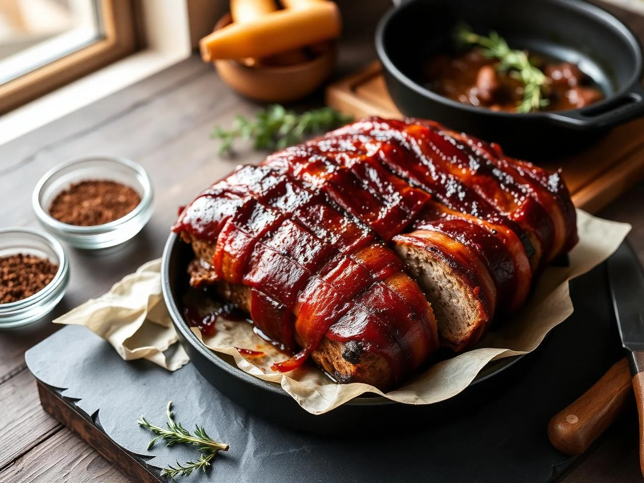 Bacon Wrapped Meatloaf