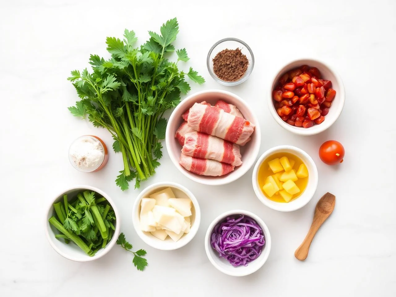 Ingredients for Bacon Wrapped Meatloaf