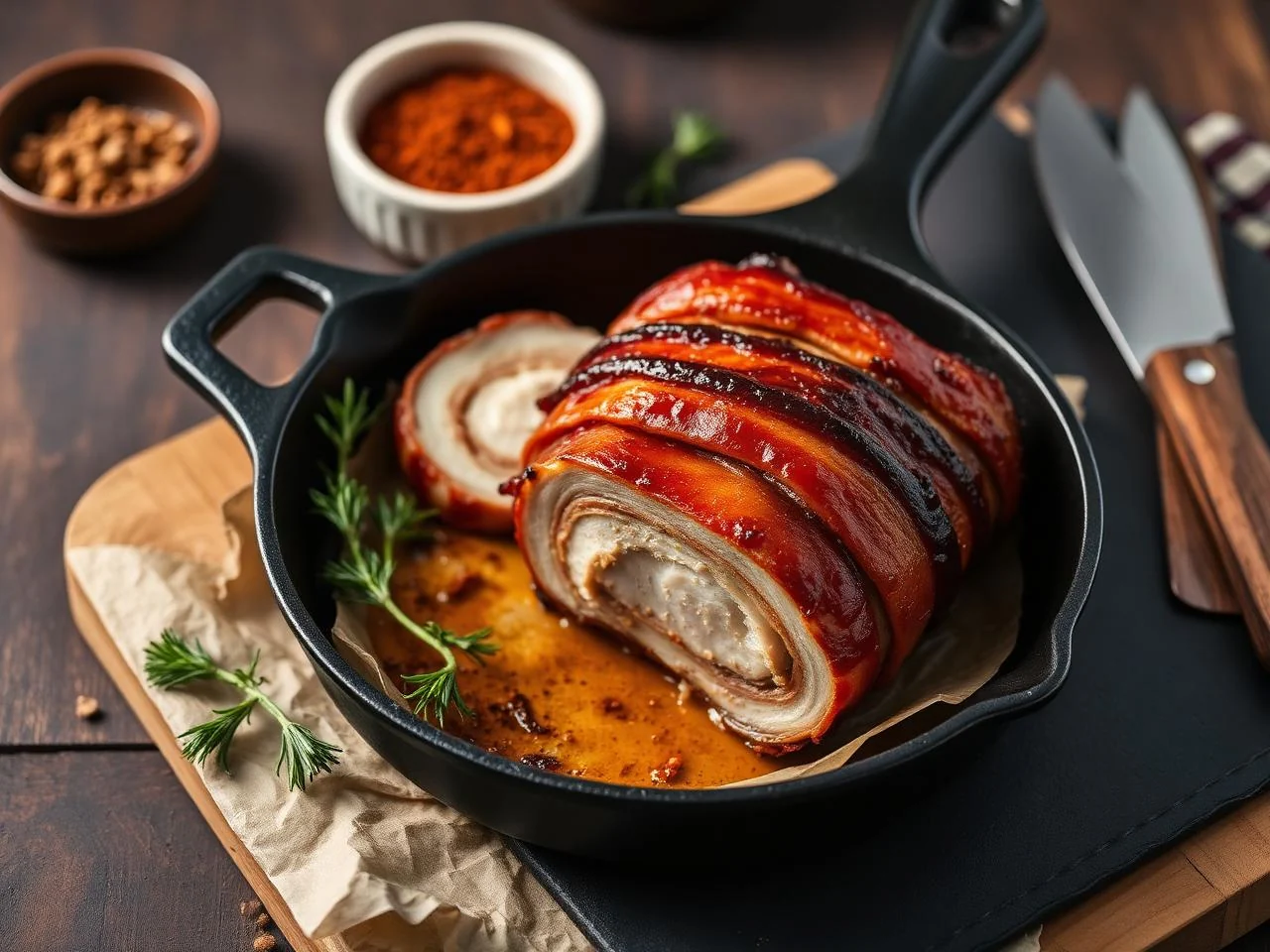 Bacon Wrapped Pork Tenderloin