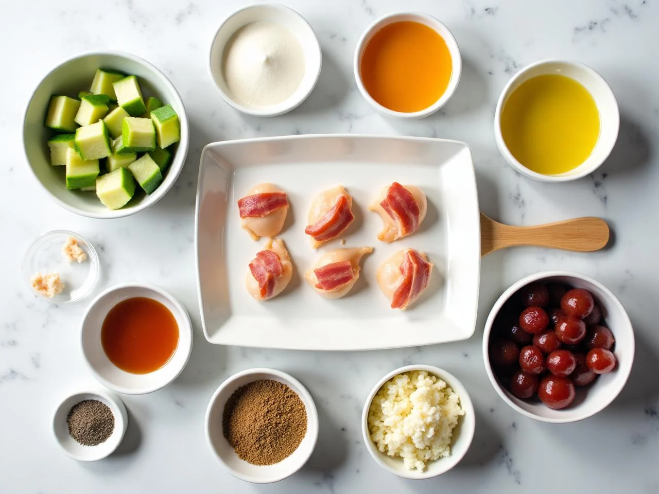 Ingredients for Bacon-Wrapped Scallops