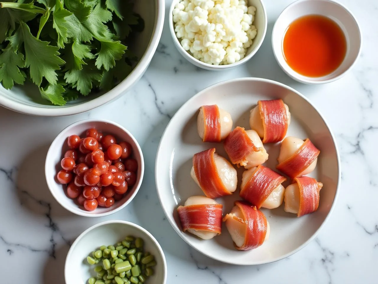 Ingredients for Bacon Wrapped Scallops