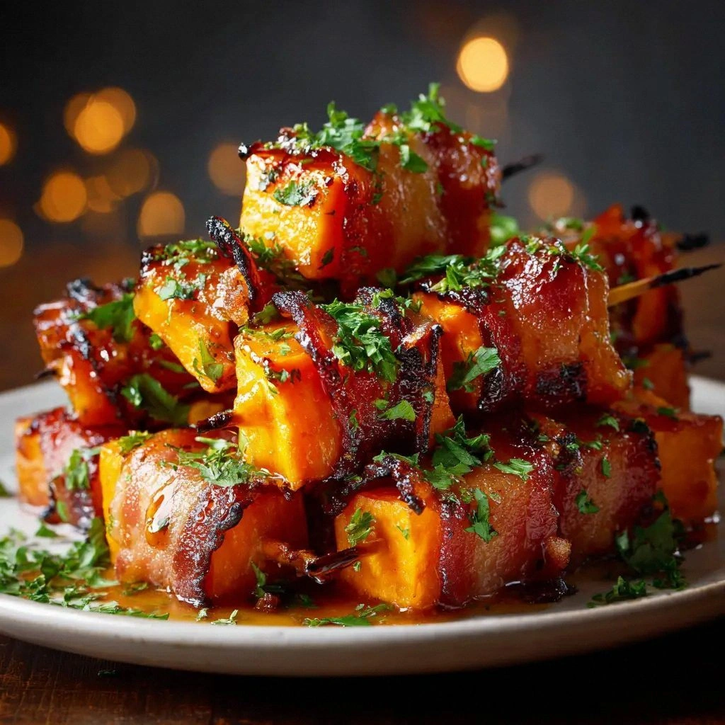 Bacon Wrapped Sweet Potato: Th