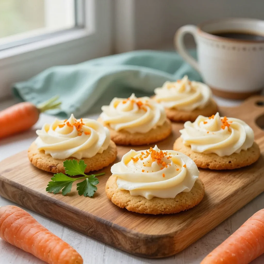 Carrot Cake Cookies with Frosting