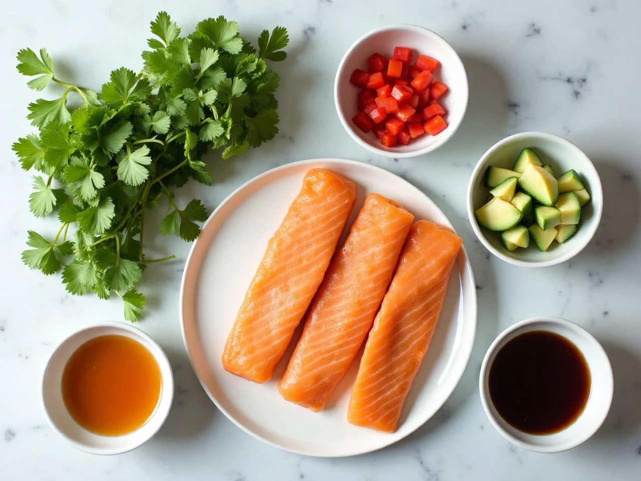 Ingredients for Baja Fish Tacos