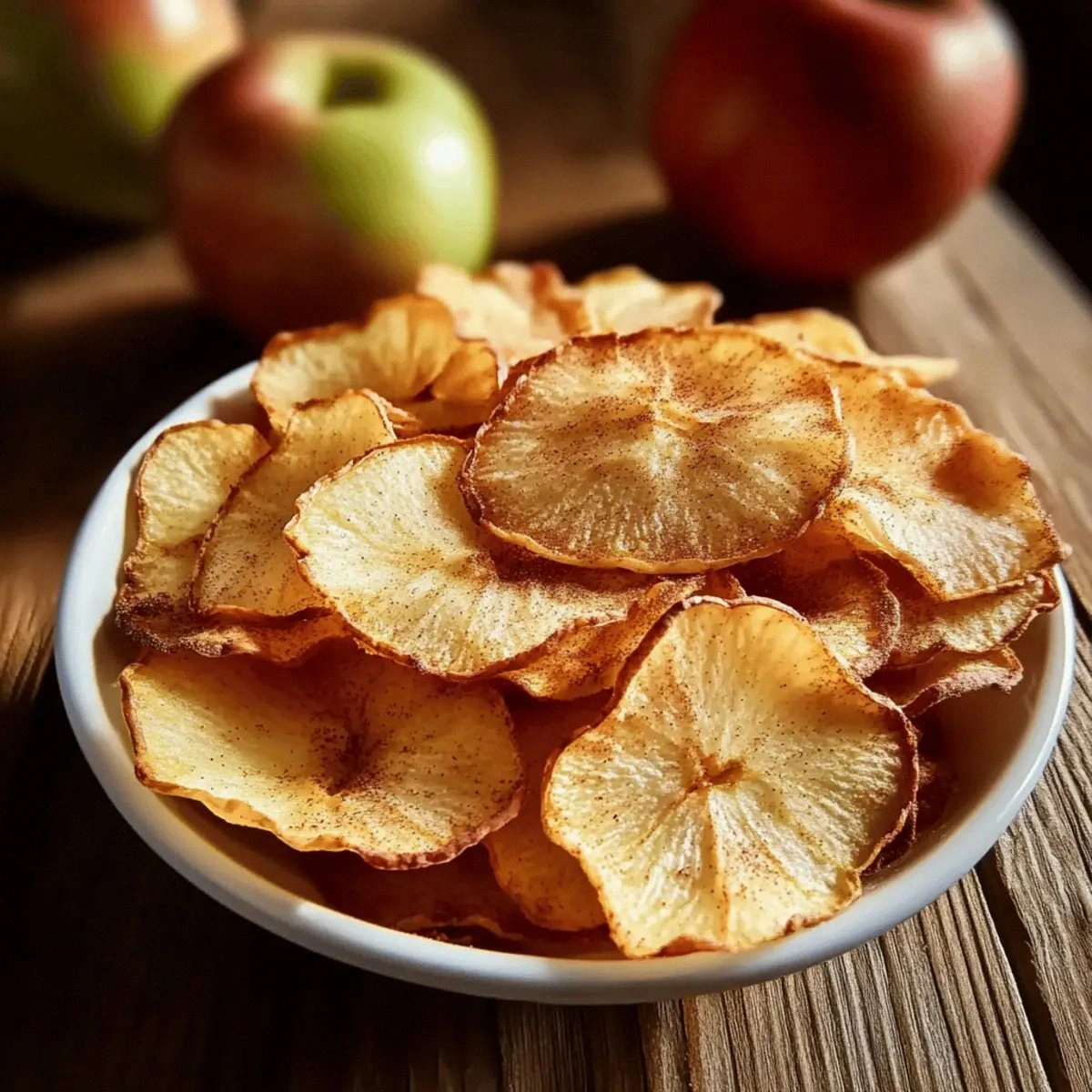 Baked Apple Chips: Crunchy, Sweet Cinnamon Bliss
