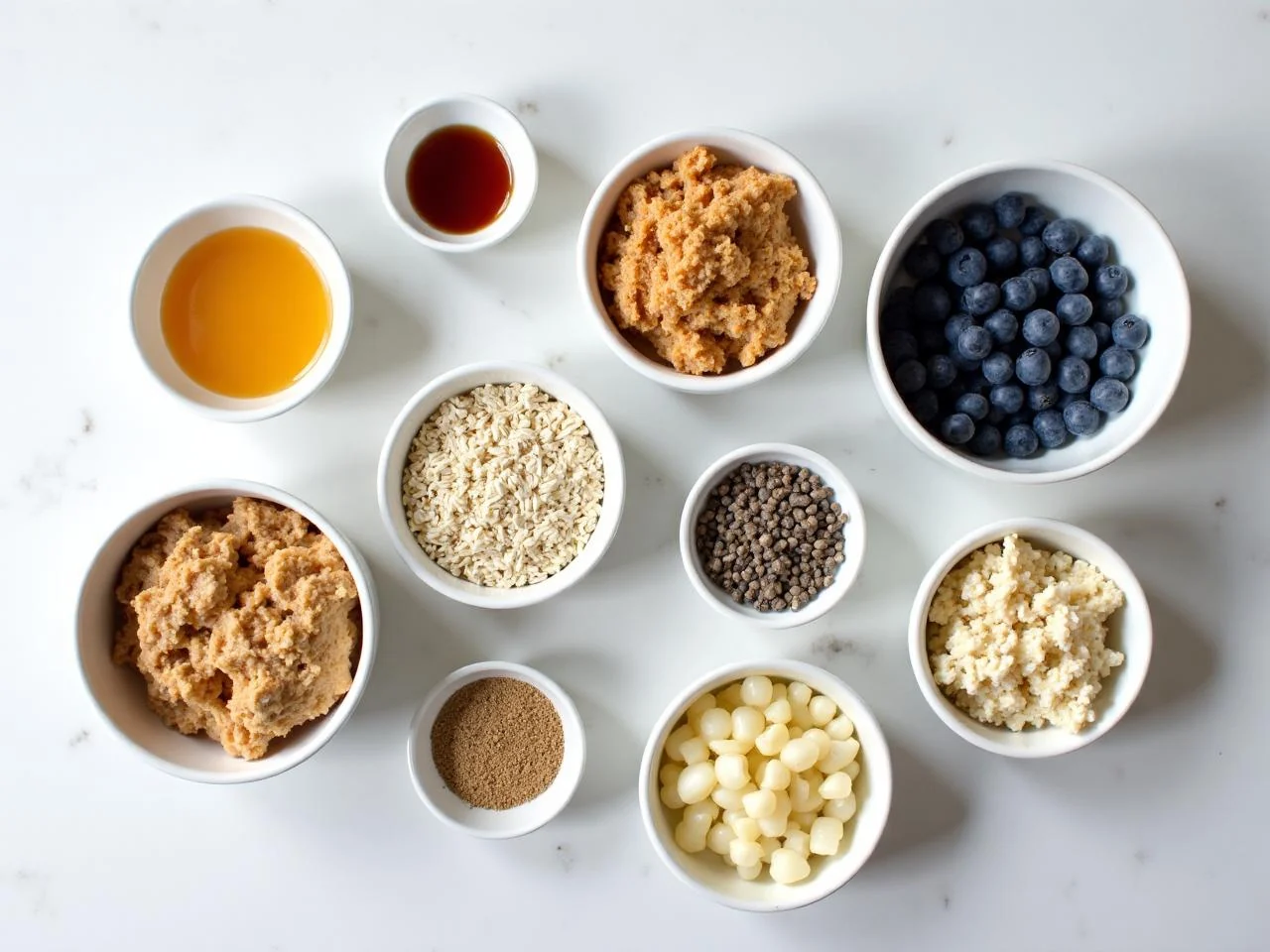 Ingredients for Baked Blueberry Oatmeal