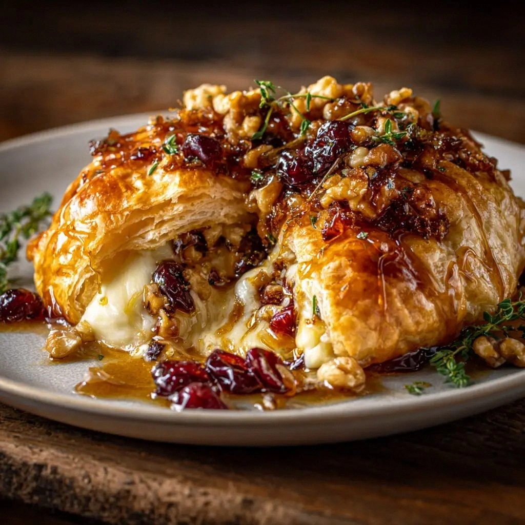 Baked Brie in Puff Pastry: The
