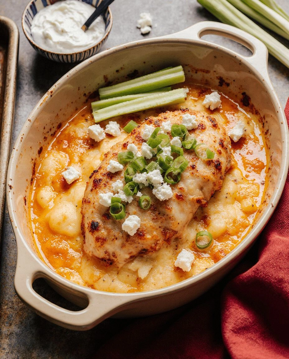 Baked Buffalo Chicken for one