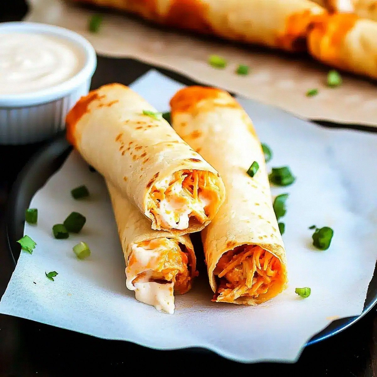 Baked Buffalo Chicken Taquitos: Crispy, Spicy, and Irresistible