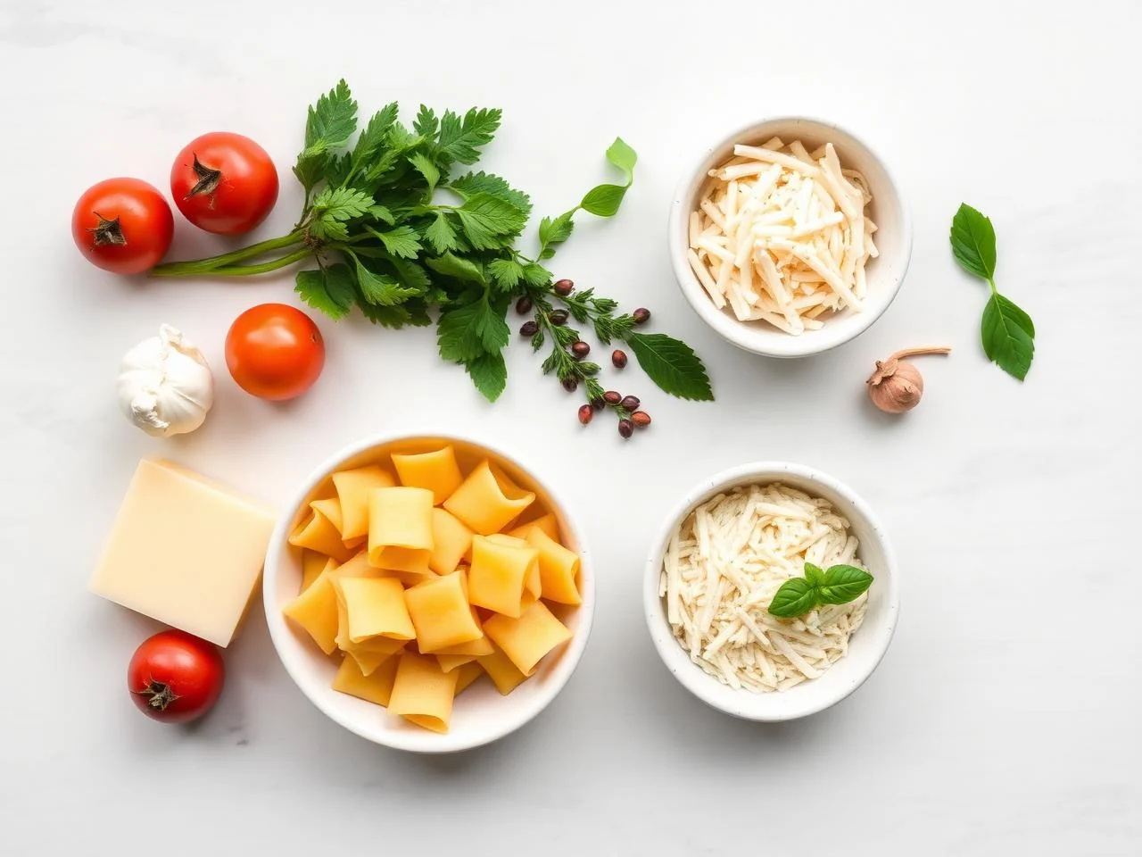 Ingredients for Baked Cavatelli