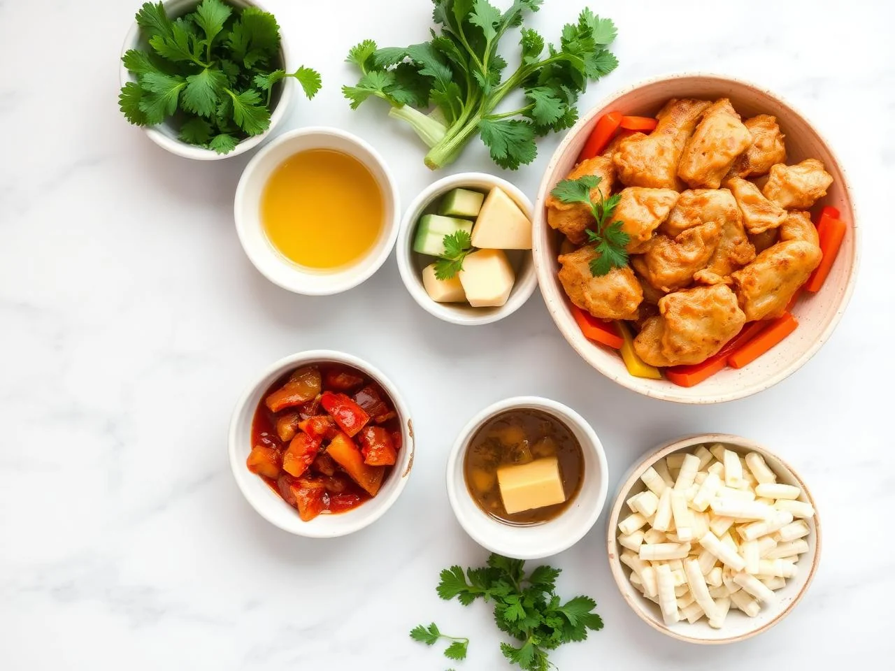 Ingredients for Baked Chicken Fajitas