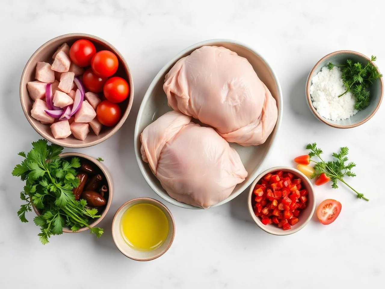 Ingredients for Baked Chicken Thighs