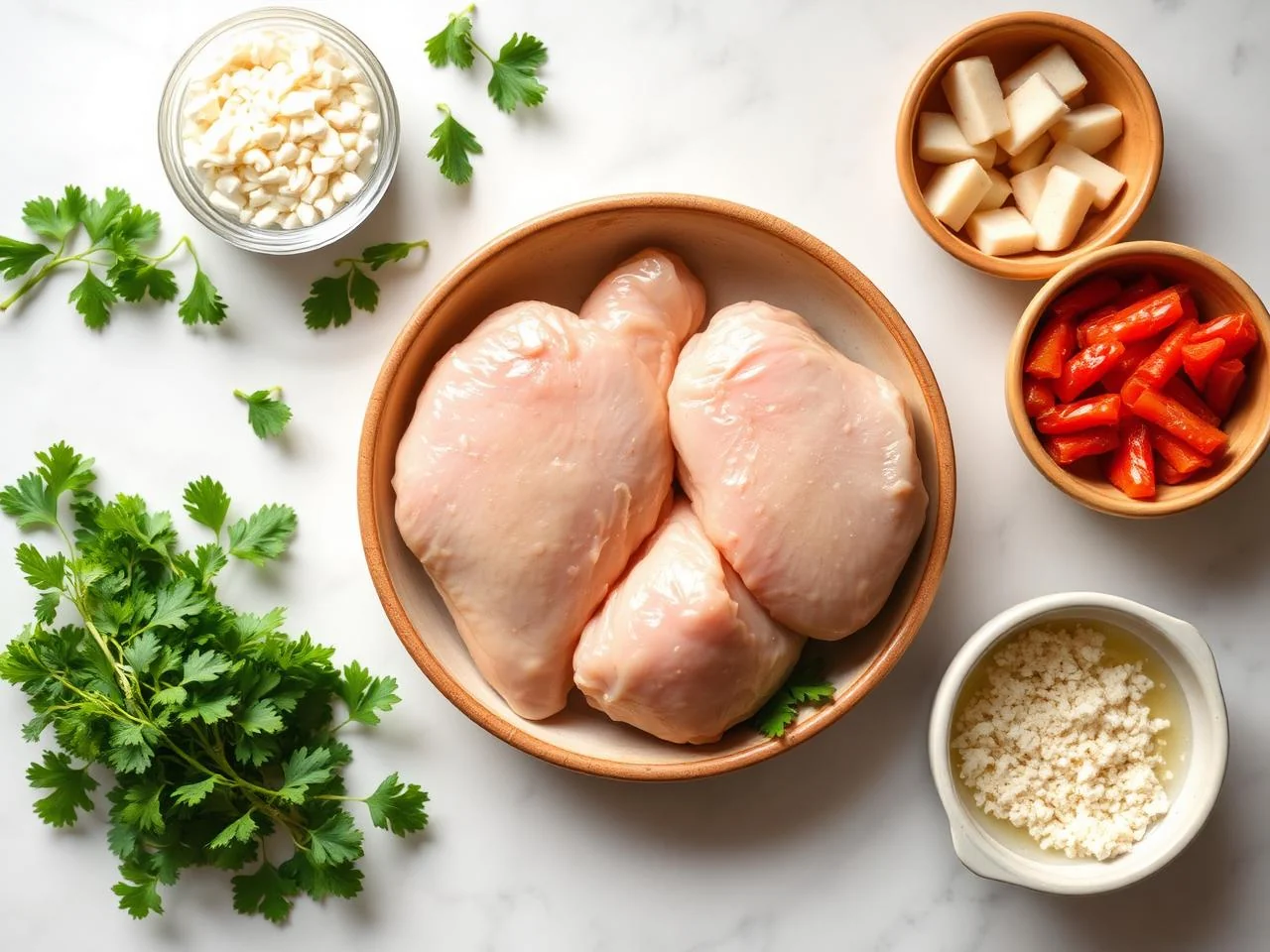Ingredients for Baked Chicken Thighs