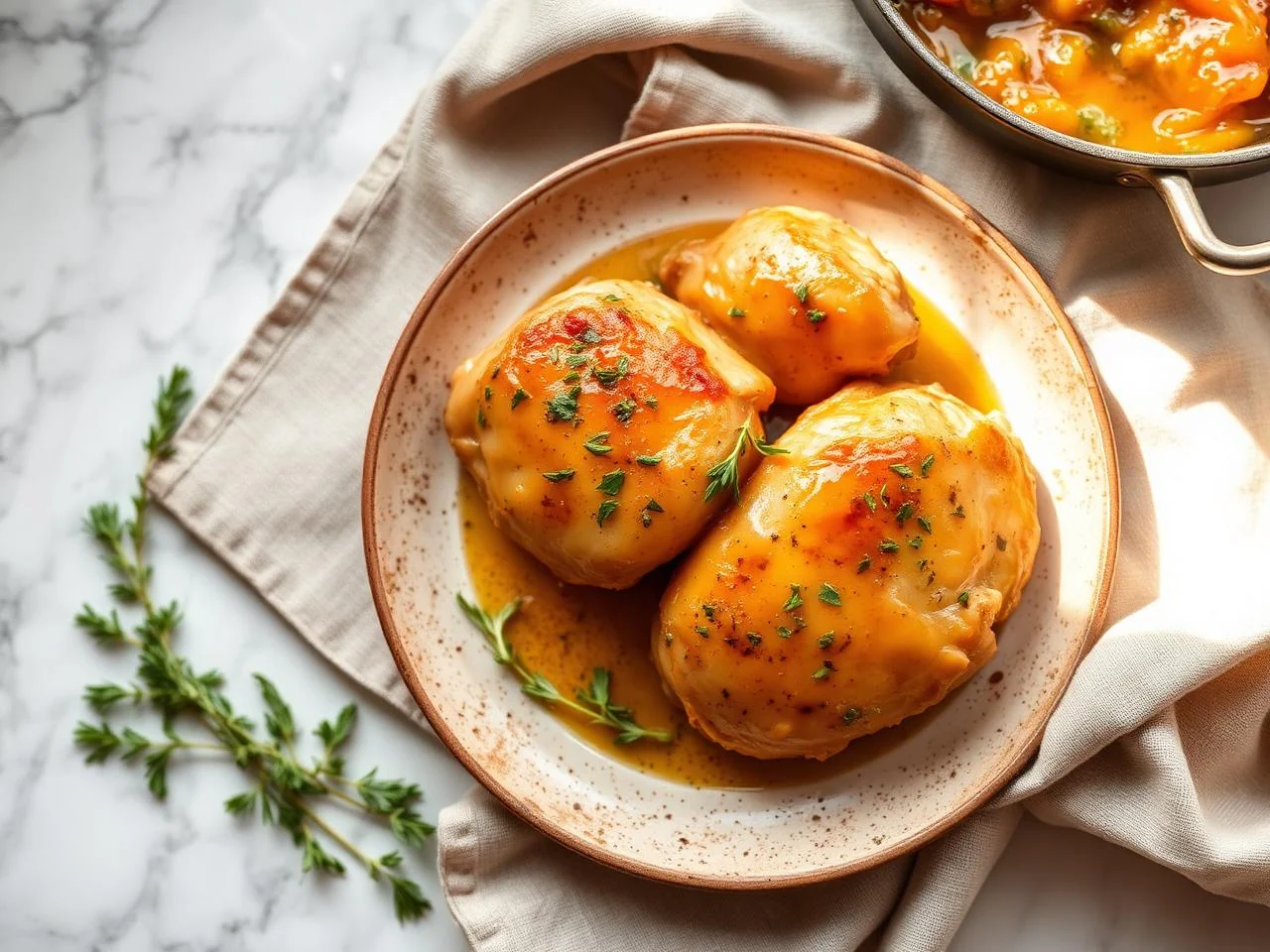Baked Chicken Thighs With Honey