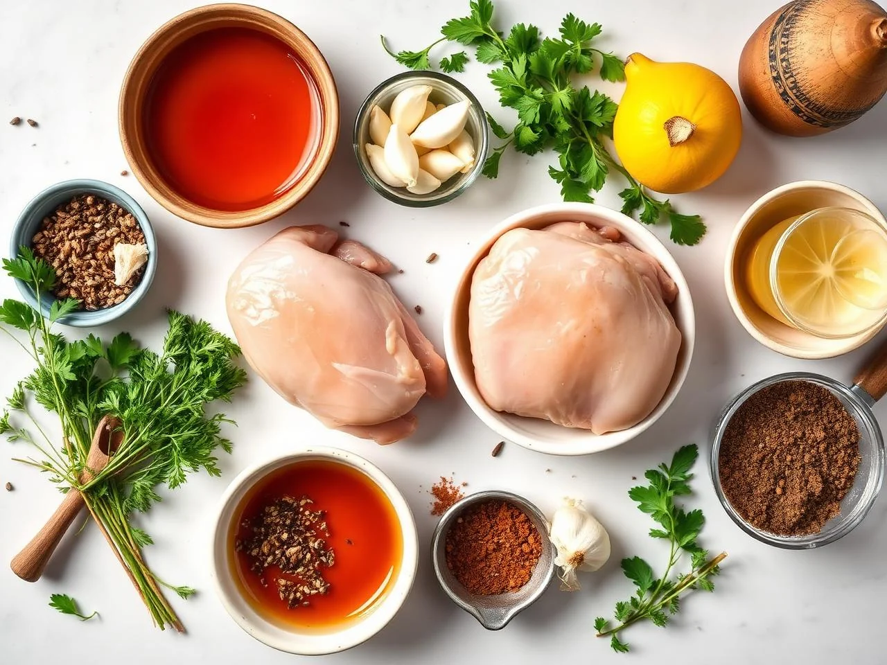 Ingredients for Baked Chicken Thighs With Honey