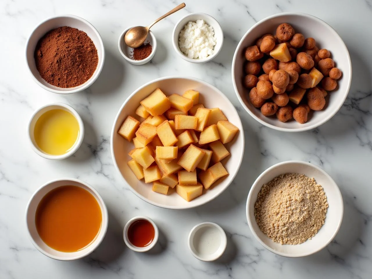 Ingredients for Baked Cinnamon Apples