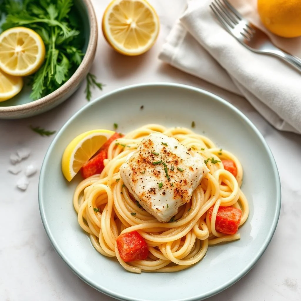 Baked Cod Pasta