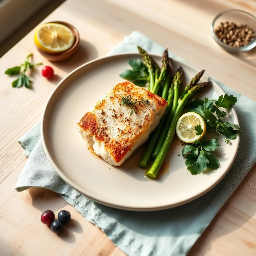 Baked Cod With Asparagus