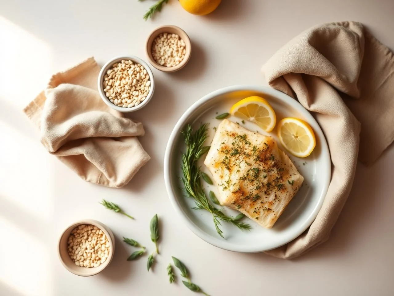 Baked Cod With Lemon And Herbs