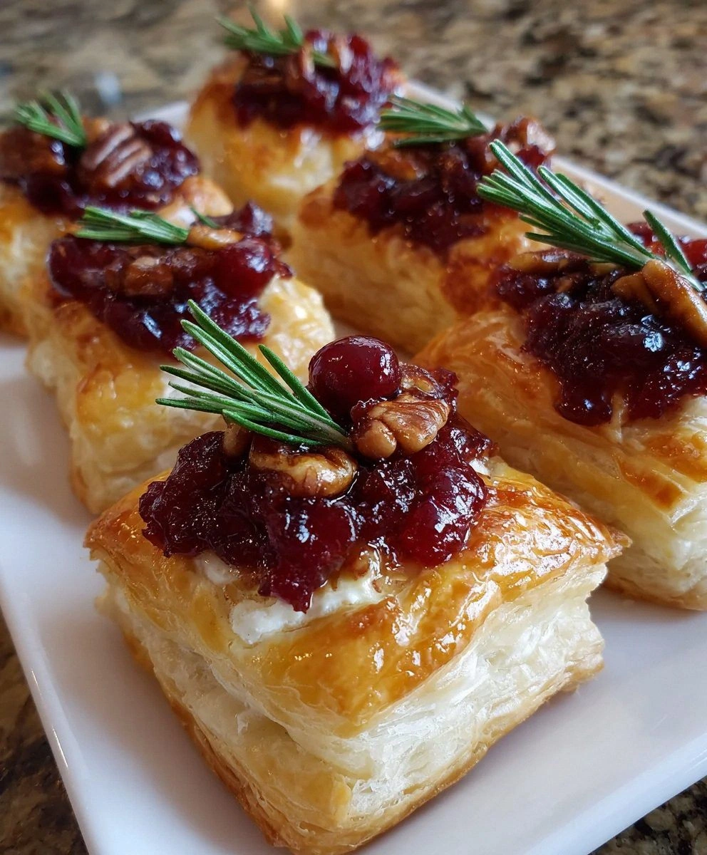Baked Cranberry Brie Bites