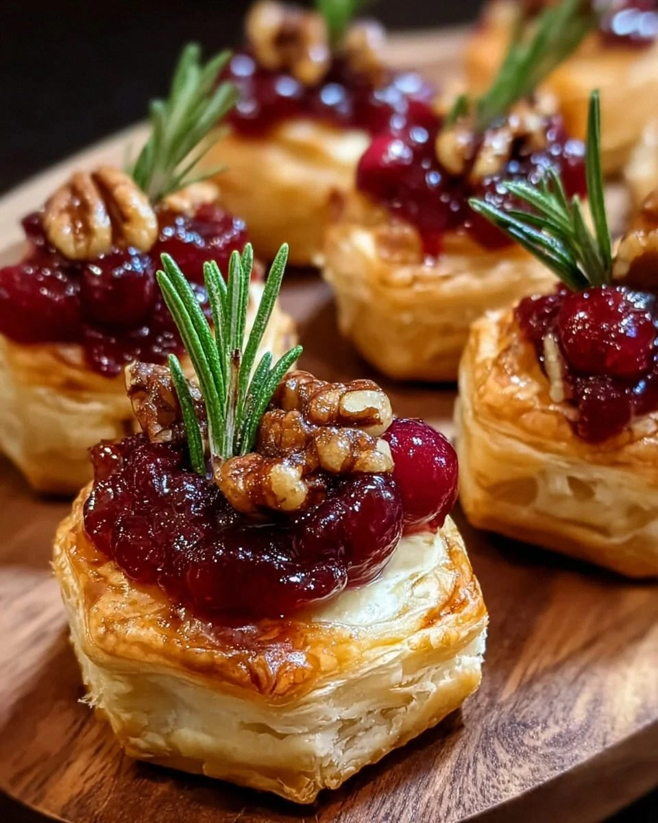 Baked Cranberry Brie Bites